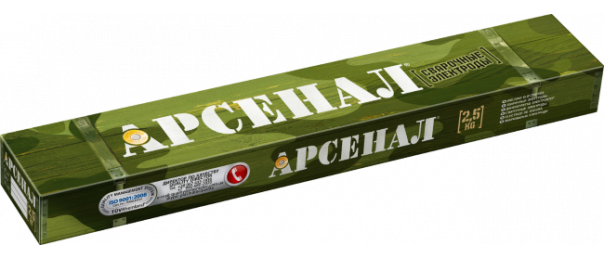 Электроды сварочные Арсенал МР-3, ф 3 мм (уп-2,5 кг) купить с доставкой в Дубне