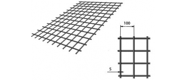 Сетка сварная (дорожная) 100х100х5мм 1,5х2м купить с доставкой в Дубне